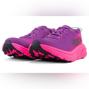 HOKA Women's Rincon 3 Running Shoe - Beautyberry/Knockout Pink - Size 7.5